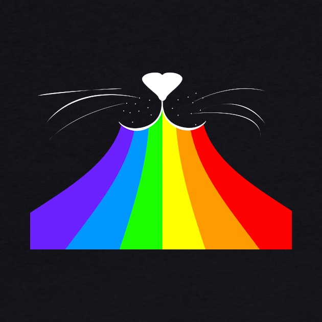 Rainbow cat face by Rishirt